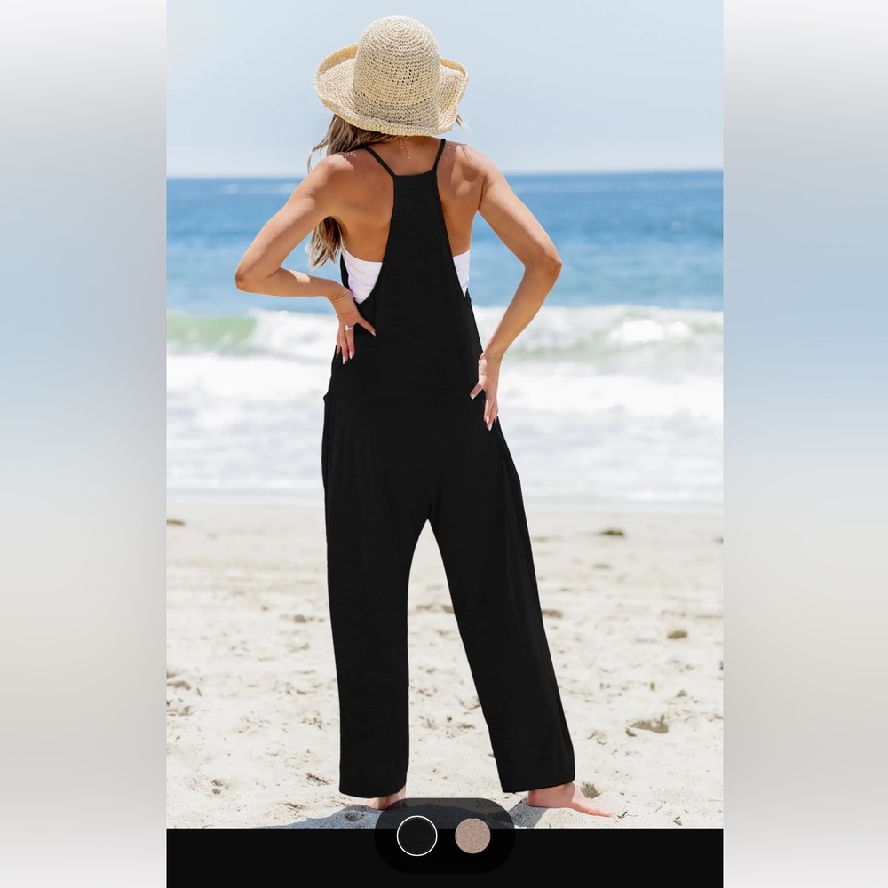 Fashion black romper EUC, cotton/spandex
Ready to go anywhere! - Picture 6 of 7